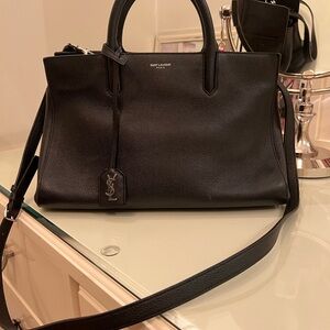 Ysl black bag with silver hardware